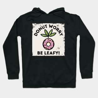 Whimsical Donut Leaf Fusion Hoodie